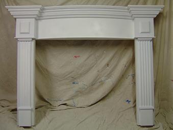 Curved Fireplace Mantel